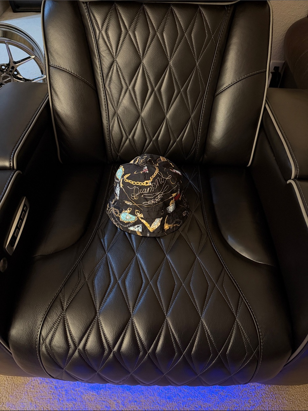 Diamond Supply Co. All-Over Gold Chain Bucket Hat